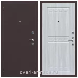 Входные двери толщиной 1.2 мм, Дверь входная Армада Комфорт Антик медь / МДФ 10 мм ФЛ-242 Сандал белый