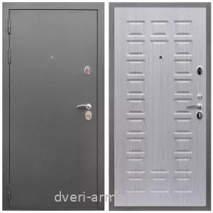 Взломостойкие входные двери 1.5, Дверь входная Армада Оптима Антик серебро / МДФ 16 мм ФЛ-183 Дуб белёный