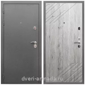Правые входные двери, Дверь входная Армада Оптима Антик серебро / МДФ 16 мм ФЛ-143 Рустик натуральный