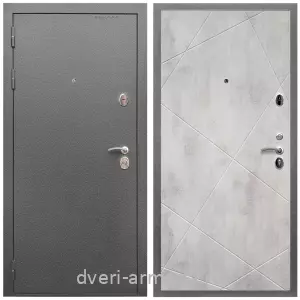 Одностворчатые входные двери, Дверь входная Армада Оптима Антик серебро / МДФ 10 мм ФЛ-291 Бетон светлый