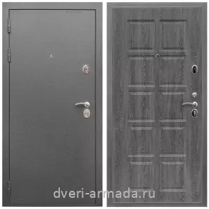 Одностворчатые входные двери, Дверь входная Армада Оптима Антик серебро / МДФ 10 мм ФЛ-38 Дуб Филадельфия графит