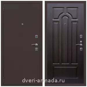 Входные двери лофт, Дверь входная Армада Комфорт Антик медь / МДФ 6 мм ФЛ-58 Венге