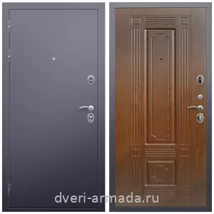 Двери оптом, Металлическая дверь входная Армада Люкс Антик серебро / МДФ 6 мм ФЛ-2 Морёная береза из металла в кирпичный дом с порошковой окраской