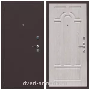 Входные металлические двери в Московской области, Дверь входная Армада Комфорт Антик медь / МДФ 16 мм ФЛ-58 Дуб белёный
