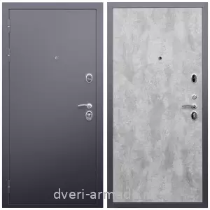 Входные двери МДФ для офиса, Дверь входная металлическая взломостойкая Армада Люкс Антик серебро / МДФ 6 мм ПЭ Цемент светлый