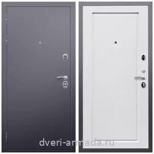 Входные двери Верона, Дверь входная Армада Люкс Антик серебро / МДФ 16 мм ФЛ-119 Ясень белый