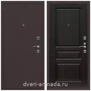 Входные двери лофт, Дверь входная Армада Комфорт Антик медь / МДФ 16 мм ФЛ-243 Венге
