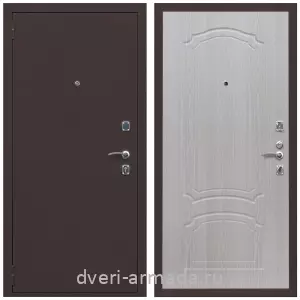 Входные двери 960х2050, Дверь входная Армада Комфорт Антик медь / МДФ 6 мм ФЛ-140 Дуб белёный