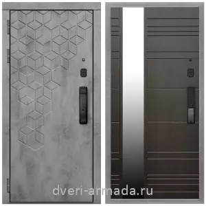 Одностворчатые входные двери, Дверь входная Армада Квадро МДФ 16 мм Kaadas K9 / МДФ 16 мм ФЛЗ-Сити, Венге