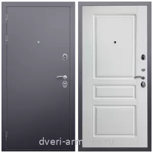 Входные двери Верона, Дверь входная Армада Люкс Антик серебро / МДФ 16 мм ФЛ-243 Ясень белый