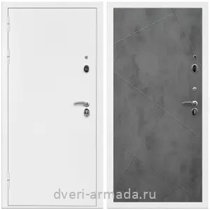 Входные двери Верона, Дверь входная Армада Оптима Белая шагрень / МДФ 10 мм ФЛ-291 Бетон темный