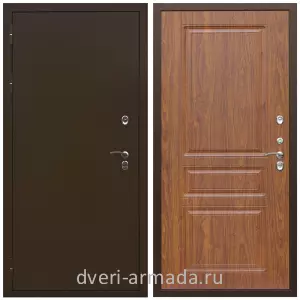 Дверь входная стальная утепленная в квартиру Армада Термо Молоток коричневый/ ФЛ-243 Морёная берёза от производителя на этаж