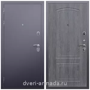 Входные двери 2050 мм, Дверь входная стальная Армада Люкс Антик серебро / МДФ 6 мм ФЛ-138 Дуб Филадельфия графит с ударопрочным покрытием
