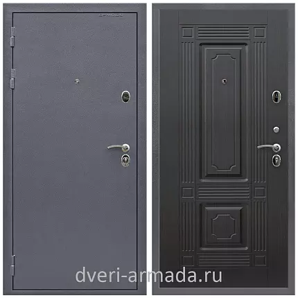 Дверь входная Армада Престиж Антик серебро / МДФ 6 мм ФЛ-2 Венге