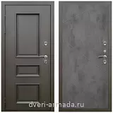 Дверь входная уличная в дом Армада Фаренгейт / МДФ 10 мм ФЛ-291 Бетон темный для загородного дома